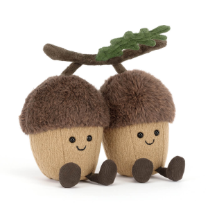 Amuseables ort et Tum, glands de chêne par Jellycat. A6PAC